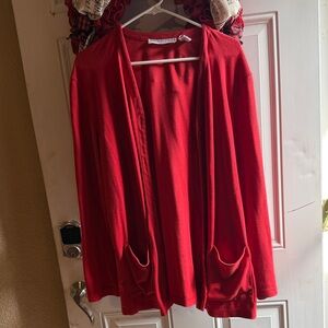 Josephine Chaus Vibrant Red Cardigan